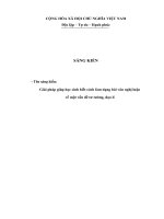 SÁNG KIẾN GIẢI PHÁP GIÚP học SINH BIẾT CÁCH làm DẠNG bài văn NGHỊ LUẬN về một vấn đề tư TƯỞNG, đạo lí