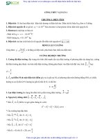 các CÔNG THỨC vật lý 11 cần NHỚ