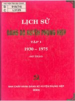 Ebook lịch sử đảng bộ huyện phụng hiệp (tập i) phần 1 