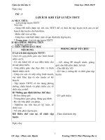 Giáo án môn thể dục lớp 6 