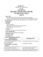 GIÁO ÁN MỸ THUẬT LỚP 3 TUẦN 27