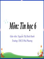 Bài giảng điện tử môn tin học lớp 6 bài 16 định dạng văn bản 