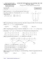 De thi thu mon Toan THPT Ly Thai To - Bac Ninh lan 2 - 2019 - [blogtoanhoc.com]