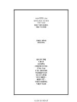 Quản trị chất lượng chuỗi cung ứng tại các doanh nghiệp sản xuất lĩnh vực điện   điện tử   viễn thông việt nam