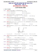 ĐỀ CƯƠNG ÔN THI HK2 TOÁN LỚP 10