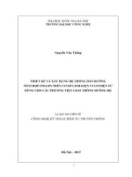 Luận án tiến sĩ thiết kế và xây dựng hệ thống dẫn đường tích hợp INS GPS trên cơ sở linh kiện vi cơ điện tử dùng cho các phương tiện giao thông đường bộ 
