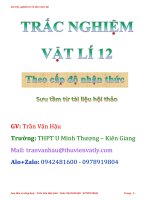 Trắc nghiệm vật lí 12 (theo mức độ)