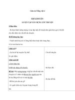 Giáo án Tiếng Việt 4 tuần 4 bài: Tập làm văn  Luyện tập xây dựng cốt truyện