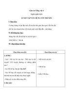 Giáo án Tiếng Việt 4 tuần 4 bài: Tập làm văn  Luyện tập xây dựng cốt truyện