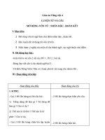 Giáo án Tiếng Việt 4 tuần 3 bài: Luyện từ và câu  Mở rộng vốn từ: Nhân hậu  Đoàn kết