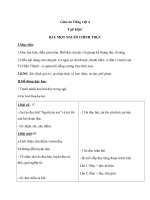 Giáo án Tiếng Việt 4 tuần 4 bài: Tập đọc  Một người chính trực