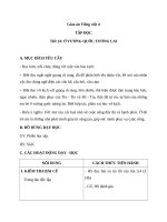 Giáo án Tiếng Việt 4 tuần 7 bài: Tập đọc  Ở vương quốc Tương Lai