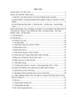 CÔNG tác xã hội cá NHÂN và GIA ĐÌNH với TRẺ EM có vấn đề về tâm lý tại THÔN DU nội   xã MAI lâm – HUYỆN