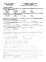 3 đề THI học kì 2 TIẾNG ANH 12 năm học 2018 2019 