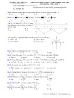 ĐỀ ôn TOÁN THPT QUỐC GIA năm 2019 (1) 