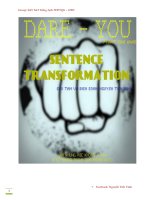 BÀI tập VIẾT lại câu cơ bản kèm KEY