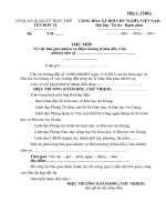 Biểu mẫu kiểm kê bàn giao chức vụ Hiệu trưởng