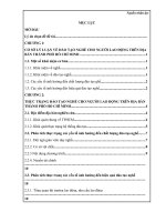 Thực trạng công tác đào tạo nghề cho người lao động địa bàn Thành phố Hồ Chí Minh