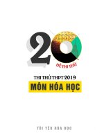 20 đề CHUẨN cấu TRÚC 2019   tôi yêu hóa học