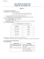 CÁC DẠNG bài tập ôn THI THPT QUỐC GIA môn ANH (2) 