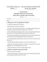 Hoạt động của giáo viên chủ nhiệm