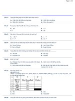 ÔN LÝ THUYẾT TIN HỌC VĂN PHÒNG