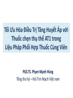 Tối Ưu Hóa Điều Trị Tăng Huyết Áp với Thuốc chẹn thụ thể AT1 Liệu Pháp Phối Hợp Thuốc Cùng Viên