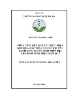 phân tích kết quả và thực hiện kết quả đấu thầu thuốc tại các bệnh viện tuyến tỉnh trên địa bàn tỉnh vĩnh phúc năm 2017 