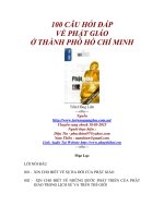 100 CÂU HỎI ĐÁP VỀ PHẬT GIÁO Ở THÀNH PHỐ HỒ CHÍ MINH