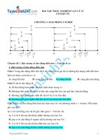 BÀI TẬP TRẮC NGHIỆM VẬT LÝ 12 CÓ ĐÁP ÁN