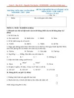 TOÁN 3 HKII KTHKII TH XUÂN ĐỈNH 2017 2018 đề 2 