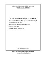 Sáng kiến kinh nghiệm  Phương pháp dạy luyện từ và câu lớp 4