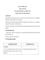 Giáo án Tiếng Việt 4 tuần 2 bài: Tập làm văn  Tả ngoại hình của nhân vật trong đoạn văn kể chuyện