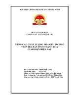 Tiểu luận tốt nghiệp cao cấp lý luận chính trị nâng cao chất lượng hòa giải ở cơ sở trên địa bàn tỉnh thanh hóa giai đoạn hiện nay