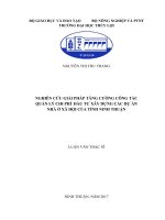 Nghiên cứu giải pháp tăng cường công tác quản lý chi phí đầu tư xây dựng các dự án nhà ở xã hội của tỉnh ninh thuận 