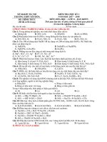 BỘ ĐỀ HỌC KỲ MÔN HÓA HỌC LỚP 1112 ĐỀ CHÍNH THỨC CÓ LỜI GIẢI CHI TIẾT (2018 EDITION)