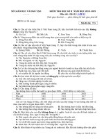 Đề thi học kì 2 lớp 12 môn địa lý (đề 3)