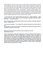 SPEAKING IELTS TOPIC UNIFORM