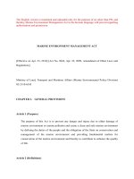 luật quản lý môi trường hàng hải của hàn quốc