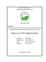 (Luận văn thạc sĩ) Đánh giá công tác chuyển quyền sử dụng đất trên địa bàn huyện Phú Bình  tỉnh Thái Nguyên giai đoạn 2015  2017