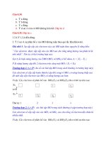 HƯỚNG DẪN GIẢI BÀI TẬP CHƯƠNG LIÊN KẾT HÓA HỌC PHẦN 2 ĐẠI HỌC BÁCH KHOA