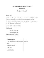 Giáo án Tiếng việt 5 tuần 33 bài: Ôn tập về tả người