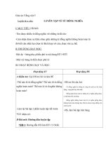 Giáo án Tiếng việt 5 tuần 1 bài: Luyện tập về từ đồng nghĩa