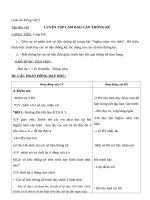 Giáo án Tiếng việt 5 tuần 2 bài: Luyện tập làm báo cáo thống kê