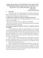 THUỐC bảo vệ THỰC vật NGUỒN gốc cây cỏ, TÍNH ưu VIỆT, TÌNH HÌNH PHÁT TRIỂN, sử DỤNG THUỐC bảo vệ THỰC vật NGUỒN gốc cây cỏ TRÊN THẾ GIỚI và VIỆT NAM