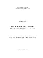 Giải pháp phát triển cam sành tại huyện hàm yên tỉnh tuyên quang 