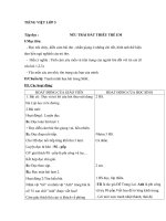 Giáo án Tiếng việt 5 tuần 34 bài: Nếu trái đất thiếu trẻ con