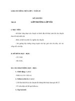 Giáo án Tiếng việt 5 tuần 29 bài: Lớp trưởng lớp tôi