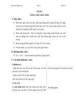 Giáo án Tiếng việt 5 tuần 31 bài: Công việc đầu tiên