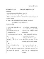 Giáo án Tiếng việt 5 tuần 33 bài: Mở rộng vốn từ trẻ em